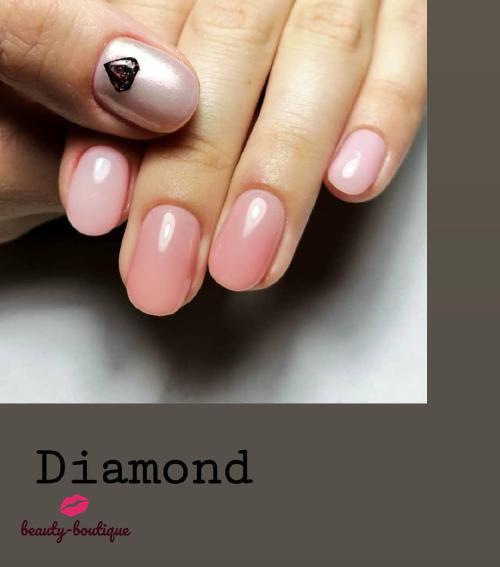 Акварель ногтей для нового года