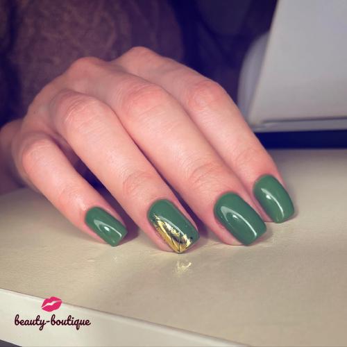 Осенние зелёные яблочки 🍏🍏🍏 на ноготках🤗